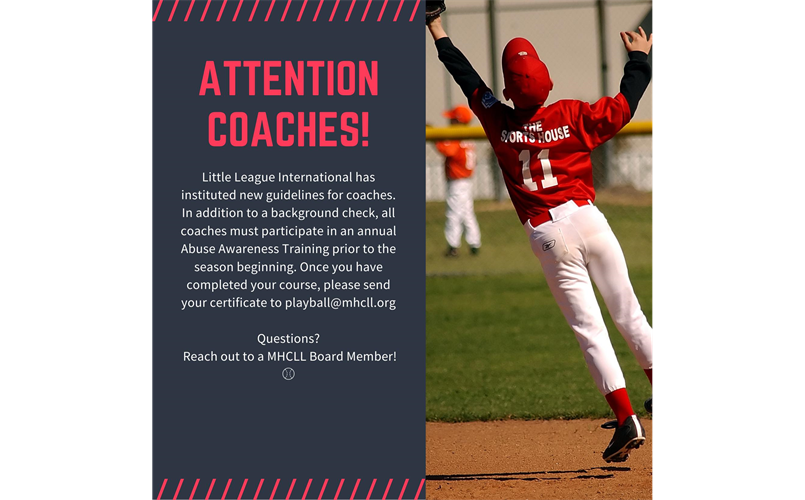 New Coaches Requirement for Spring 2024