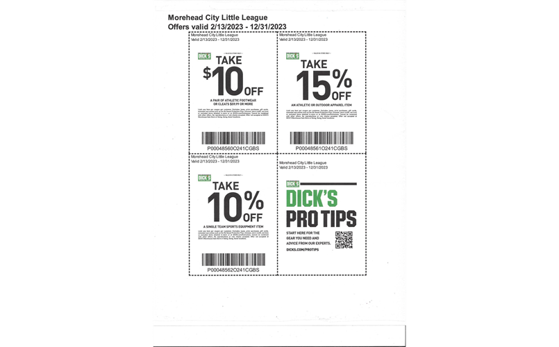 Save with DICK'S Annual Discount Coupons!!!